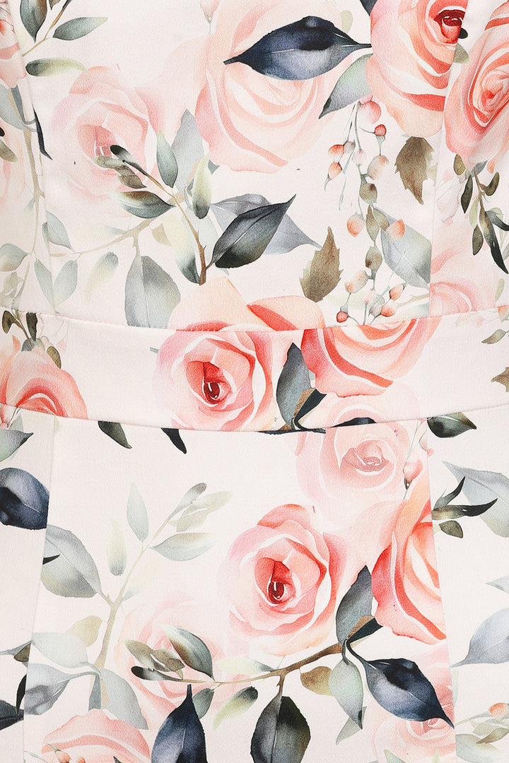Hearts & Roses - Joyce Floral Wiggle Dress