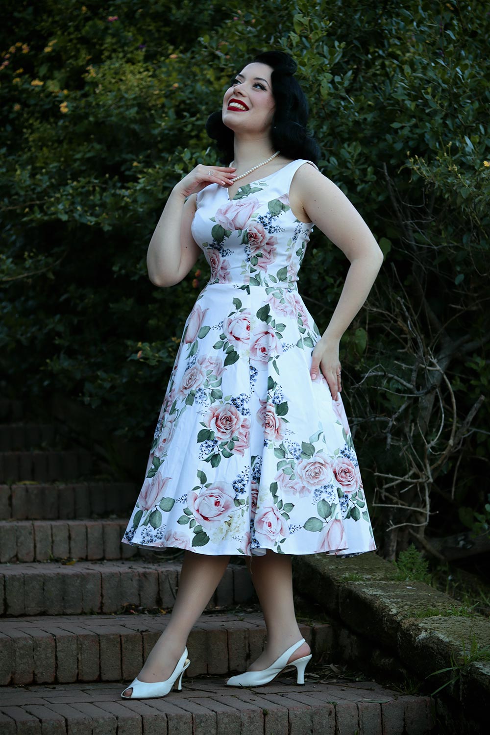 Hearts & Roses - Aurora Floral Swing Dress