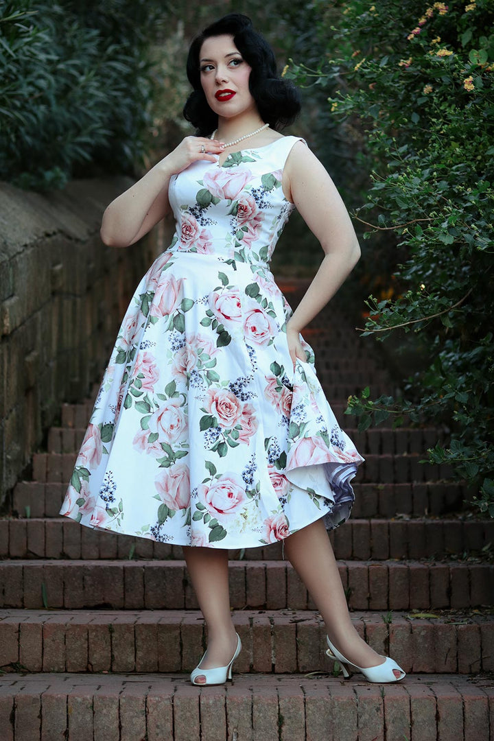 Hearts & Roses - Aurora Floral Swing Dress