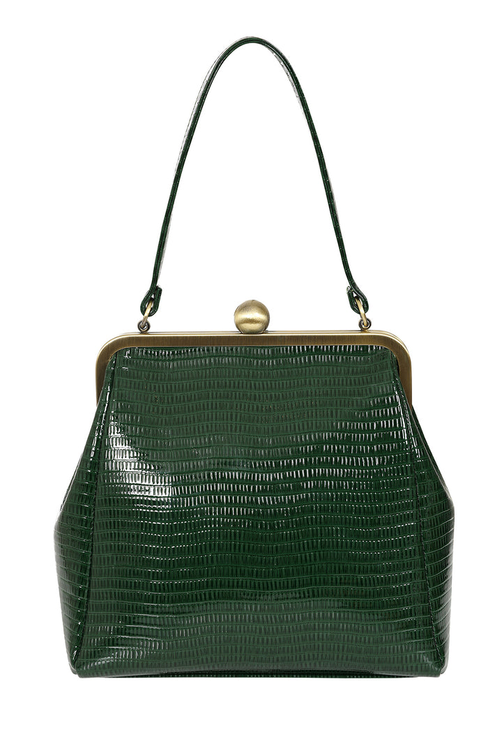 Banned Retro - Doris Handbag in dunkelgrün