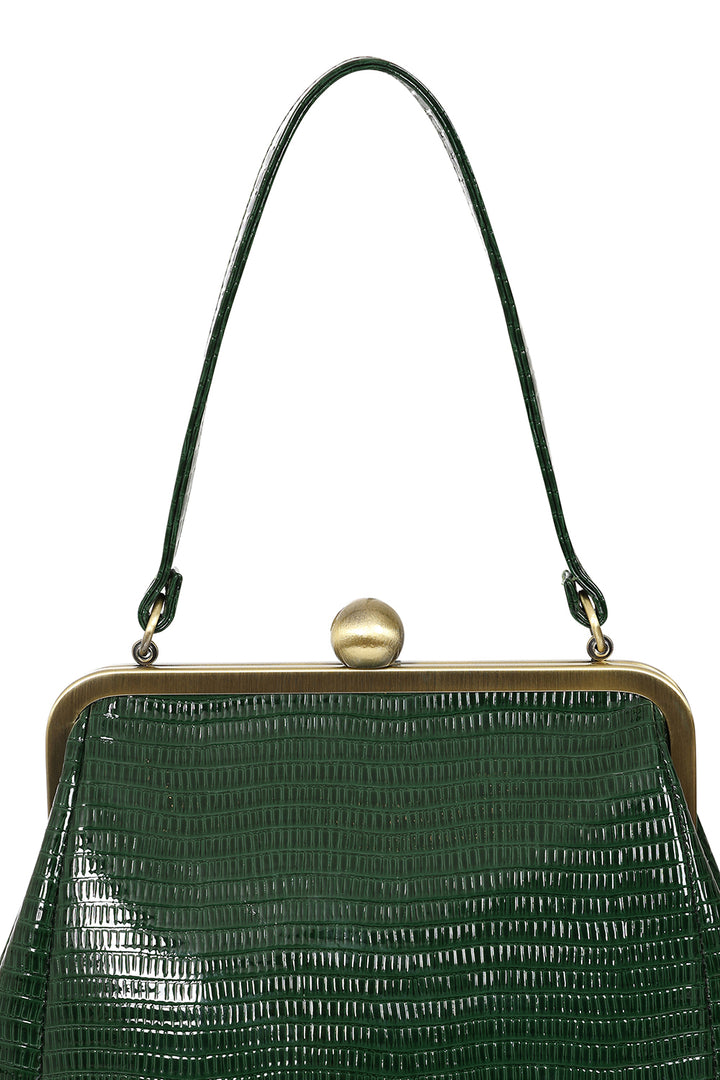 Banned Retro - Doris Handbag in dunkelgrün