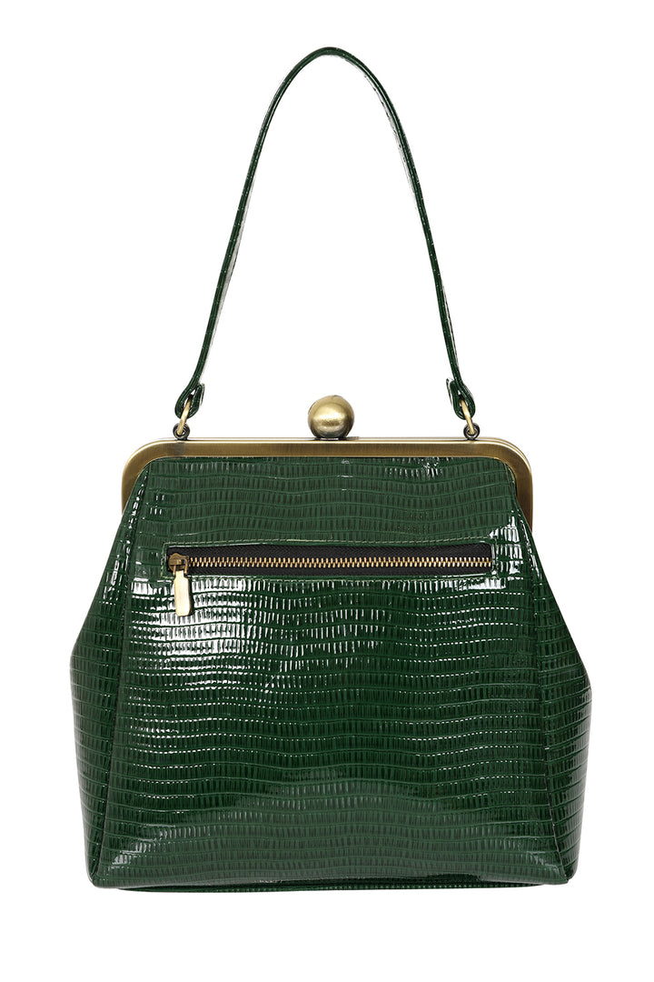 Banned Retro - Doris Handbag in dunkelgrün