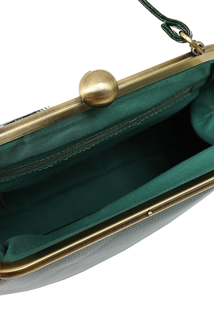 Banned Retro - Doris Handbag in dunkelgrün