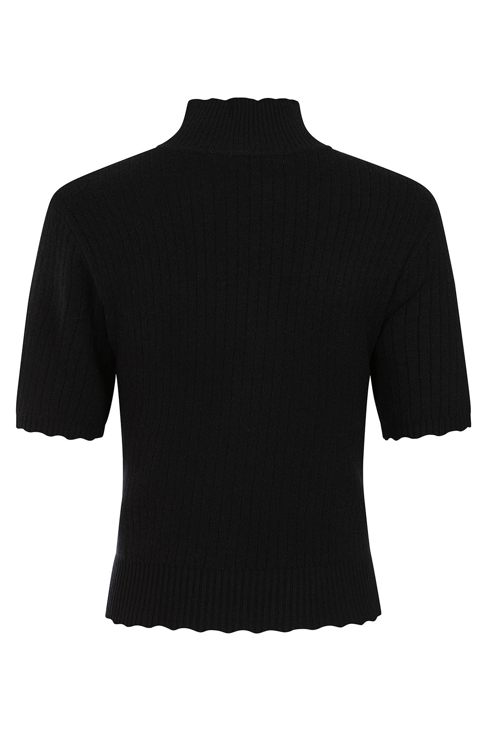 Banned Retro – Jane Scallop Jumper schwarz