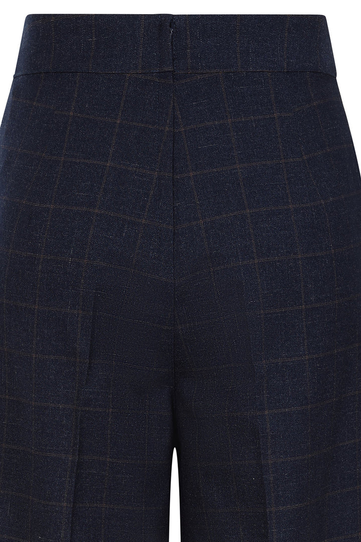 Banned Retro - Bonnie Trouser in navy kariert