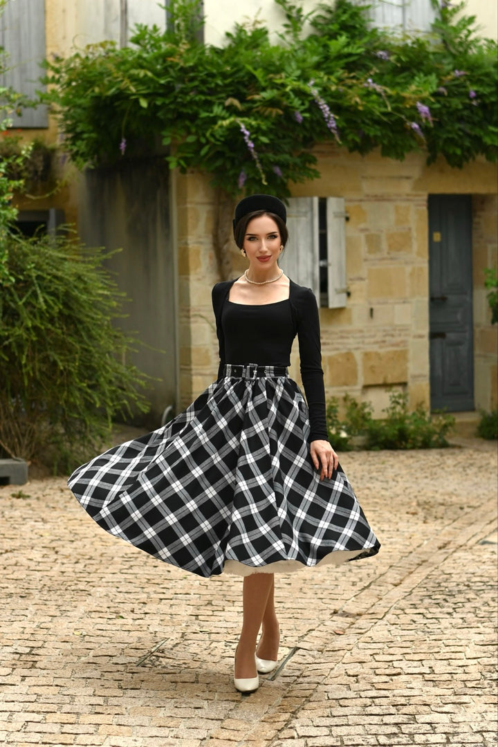 Hearts & Roses - Lacey Tartan Skirt