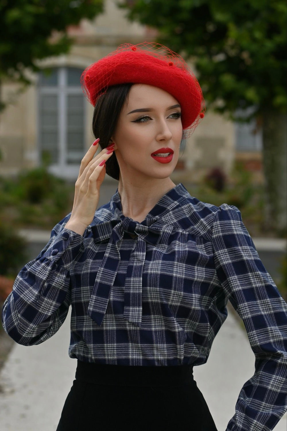 Hearts & Roses – Jemima Tartan Bluse