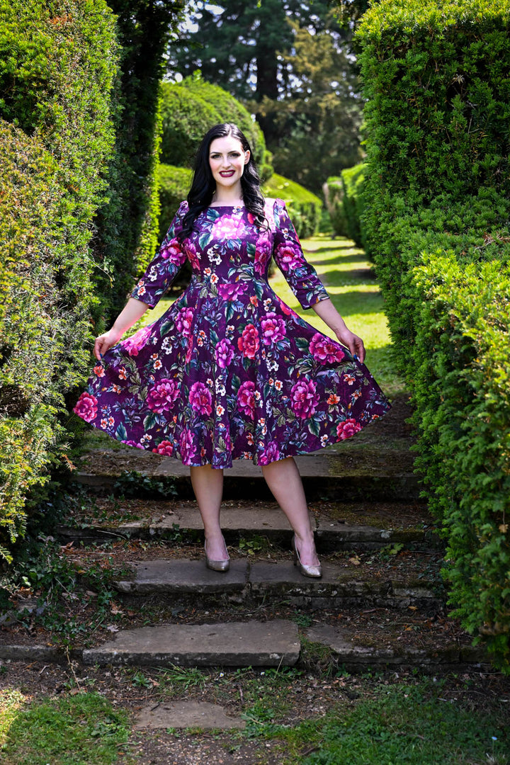 Hearts & Roses - Bea Floral Swing Dress