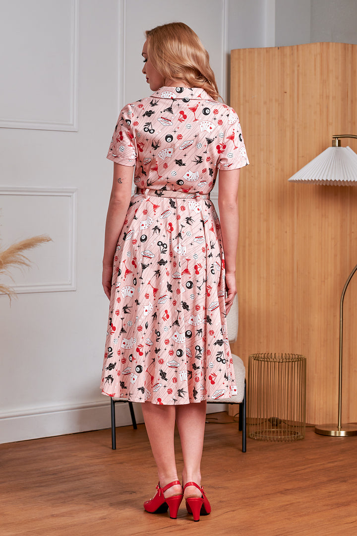 Banned Retro - Robe Bella Anchor Ahead en vert