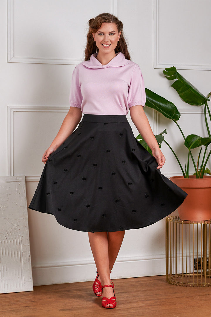 Banned Retro - Annie Black Cherry Skirt