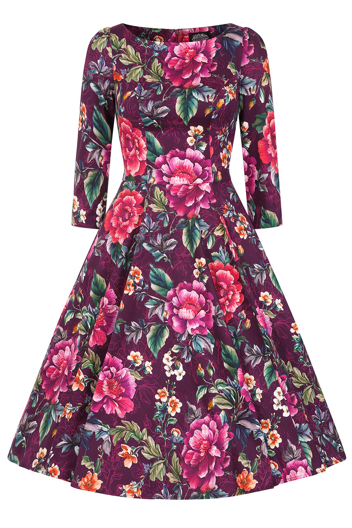 Hearts & Roses - Bea Floral Swing Dress