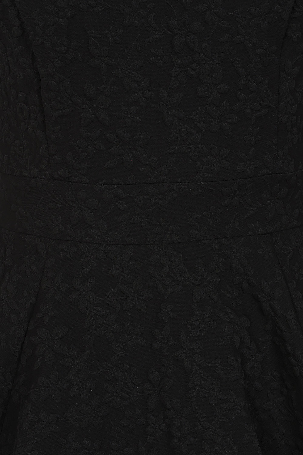 Hearts & Roses - Piper Black Floral Swing Dress