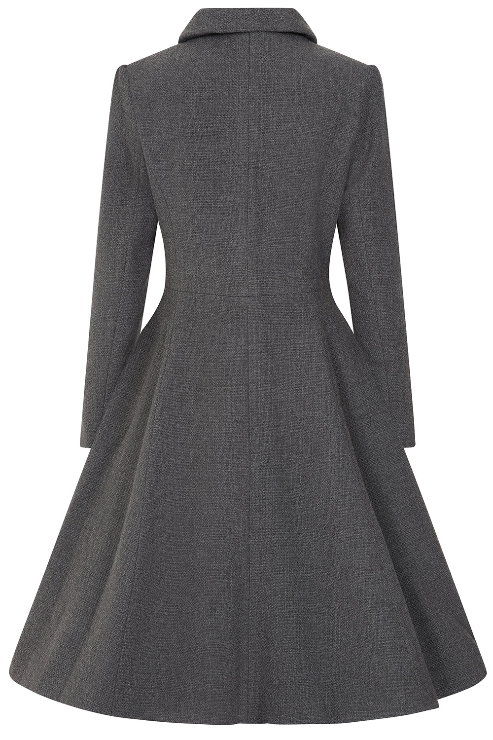 Hearts & Roses - Gracie Grey Swing Coat