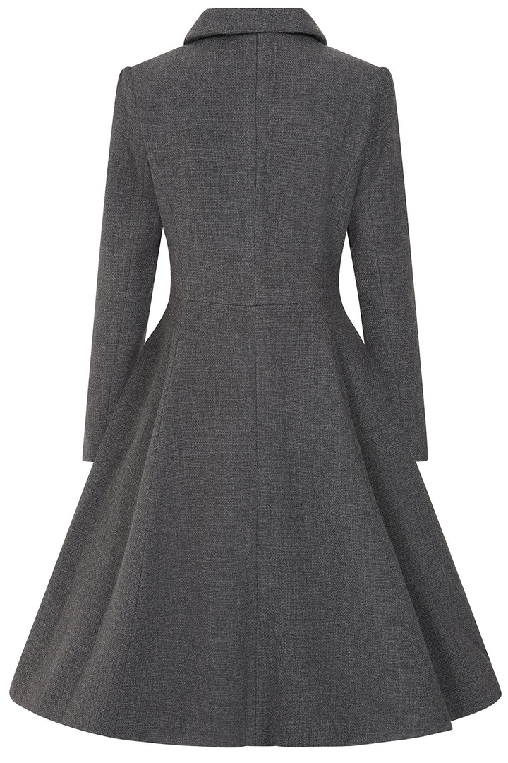 Hearts & Roses - Gracie Grey Swing Coat