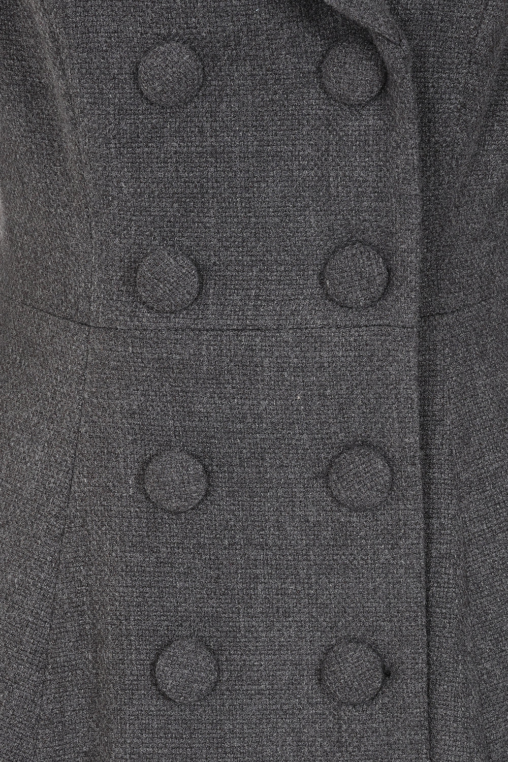 Hearts & Roses - Gracie Grey Swing Coat