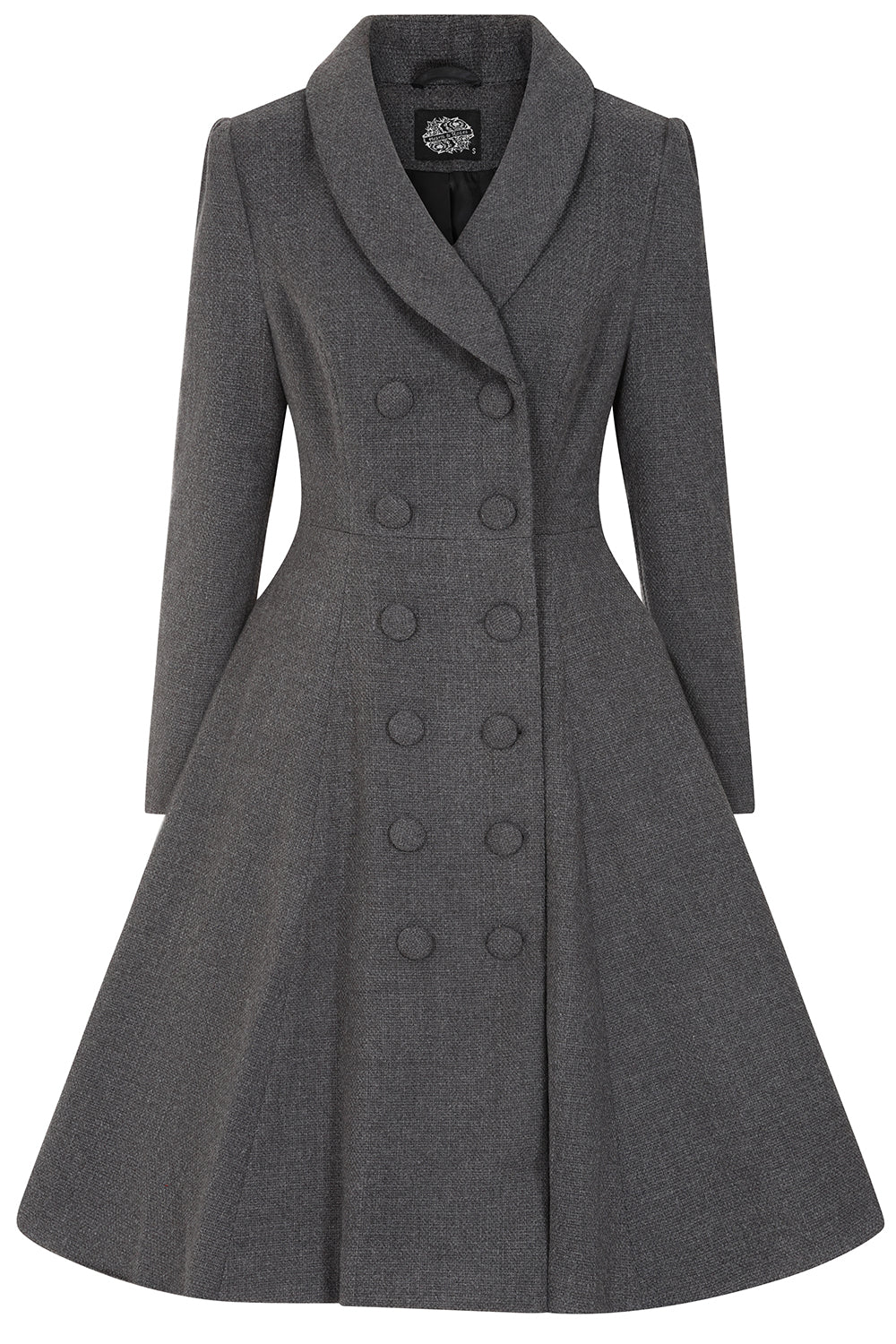 Hearts & Roses - Gracie Grey Swing Coat