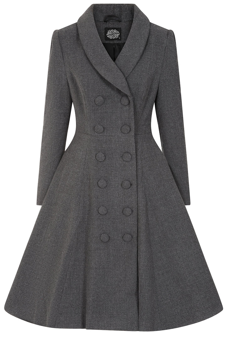 Hearts & Roses - Gracie Grey Swing Coat