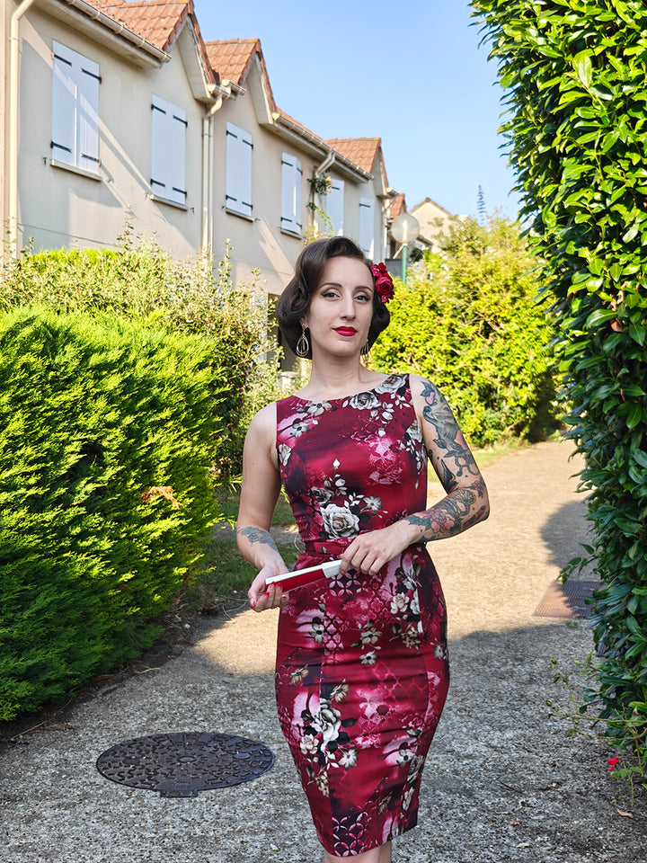 Hearts & Roses - Liliana Floral Wiggle Dress