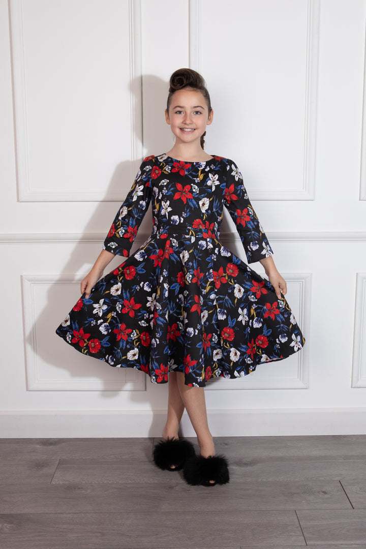 Hearts & Roses - Kids Luisa Tropical Swing Dress