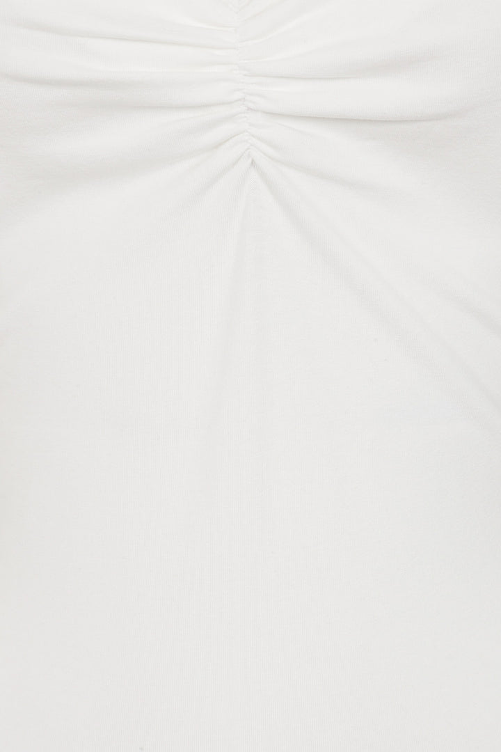 Banned Retro – Top Hey Jude en crème blanc