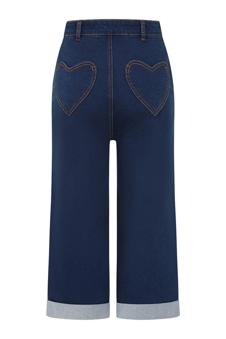 Banned Retro - Mandy Love Denim 50s Capri