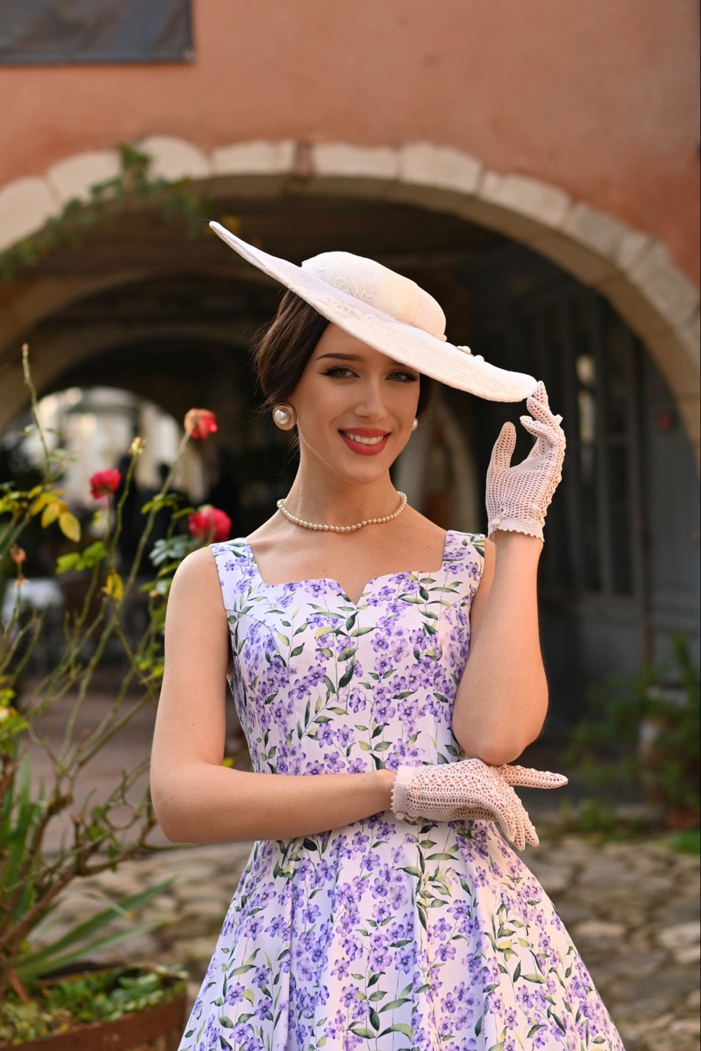 Hearts & Roses - Lilac Meadow Swing Dress