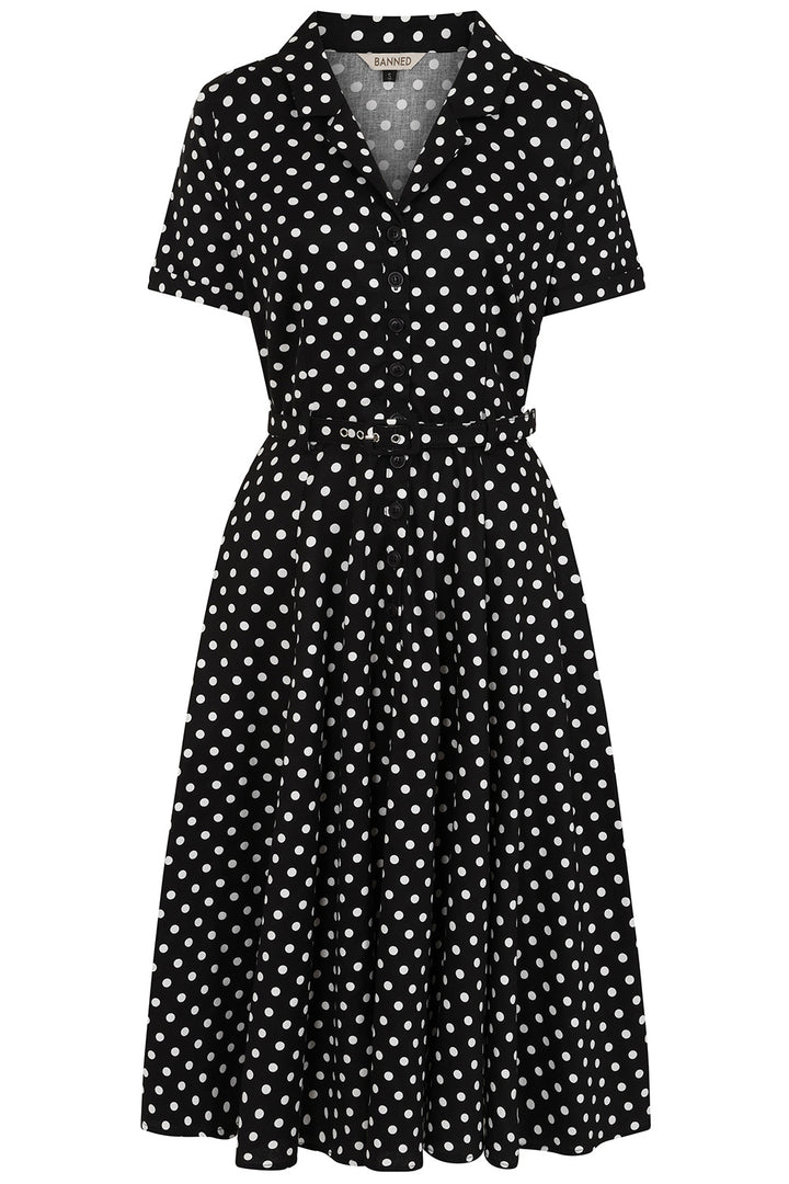 Banned Retro - Robe Bella Anchor Ahead en vert
