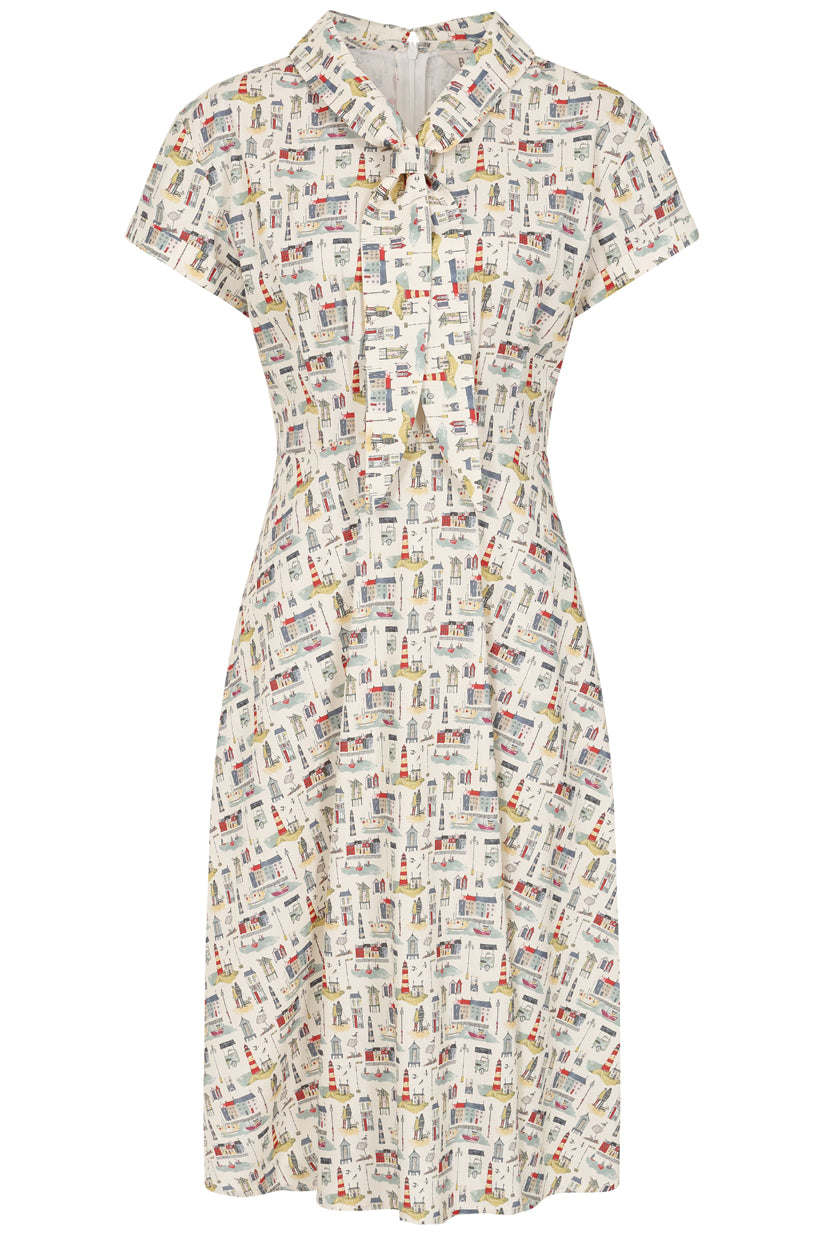 Banned Retro - Bella Anchor Ahead Dress in verde