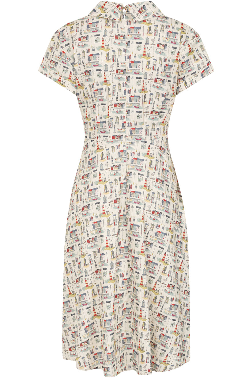 Banned Retro - Bella Anchor Ahead Dress in verde