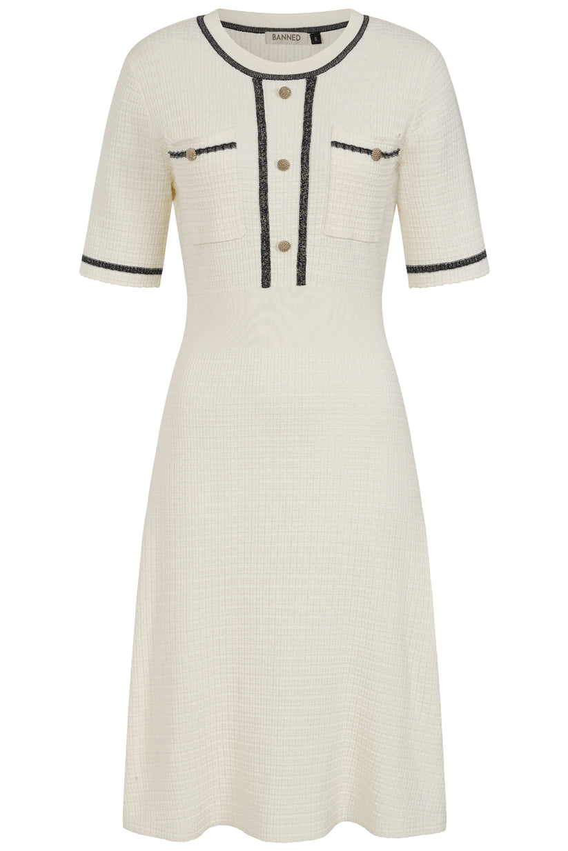 Banned Retro - Bella Anchor Ahead Dress in verde