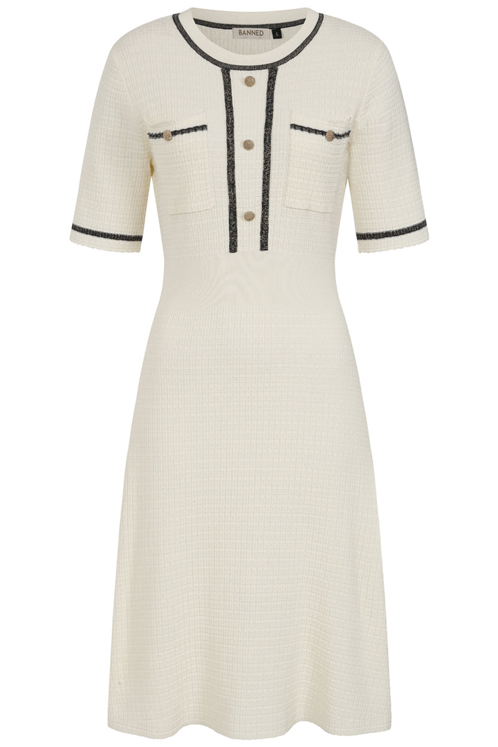 Banned Retro - Bella Anchor Ahead Dress in verde