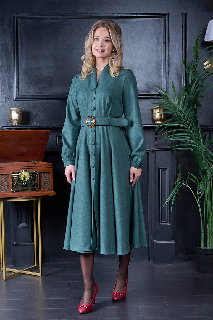 Banned Retro - Tiziana Dress in grün