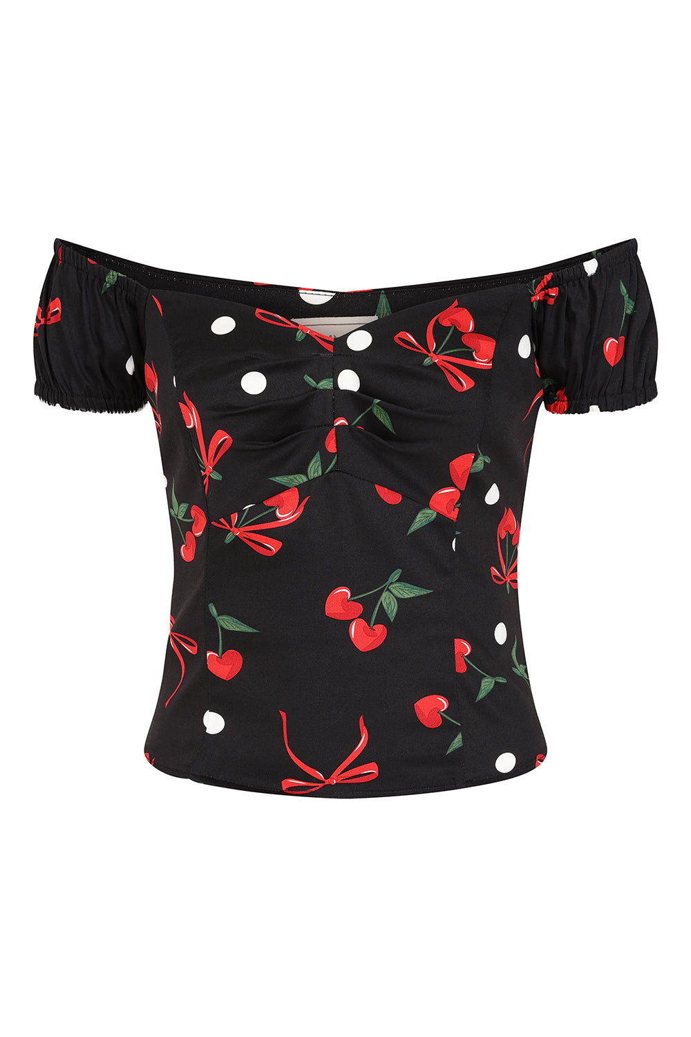 Banned Retro – Babe Cherries and Bows Top