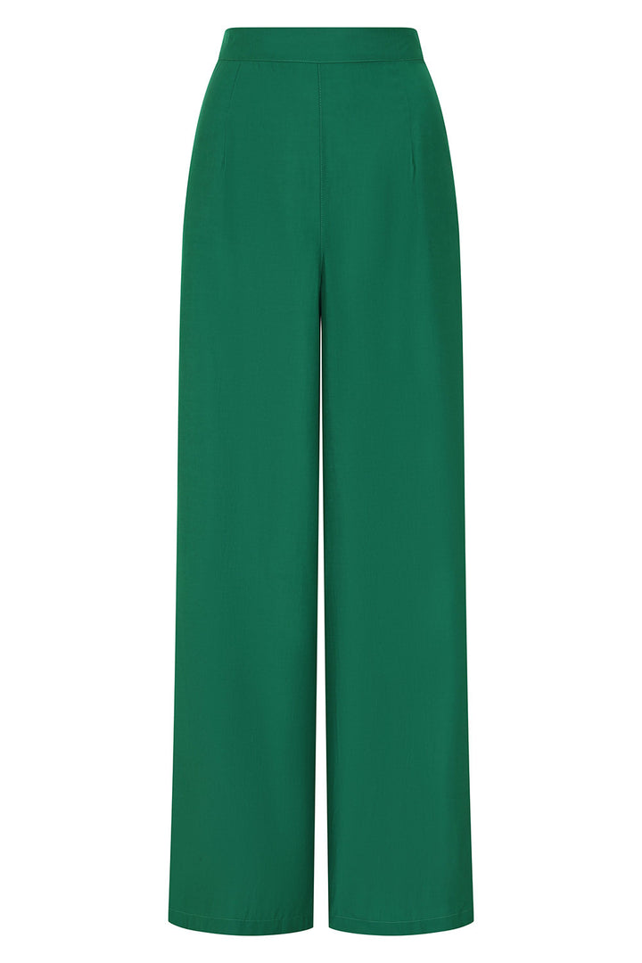Banned Retro - Elizabeth Palazzo Trousers in grün