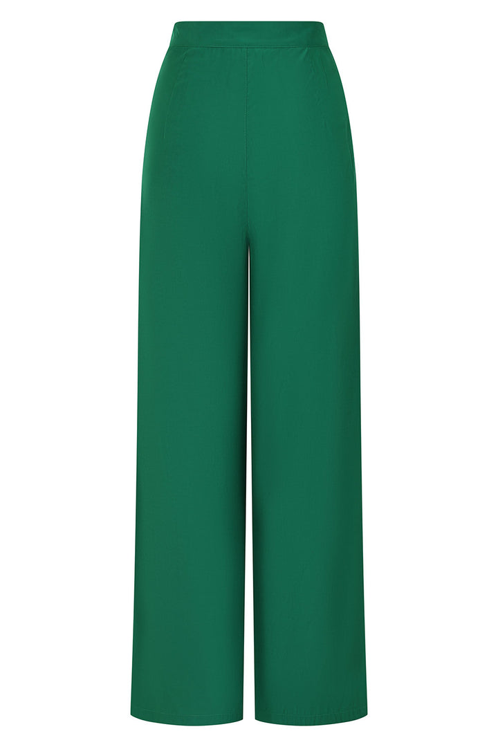 Banned Retro - Elizabeth Palazzo Trousers in grün