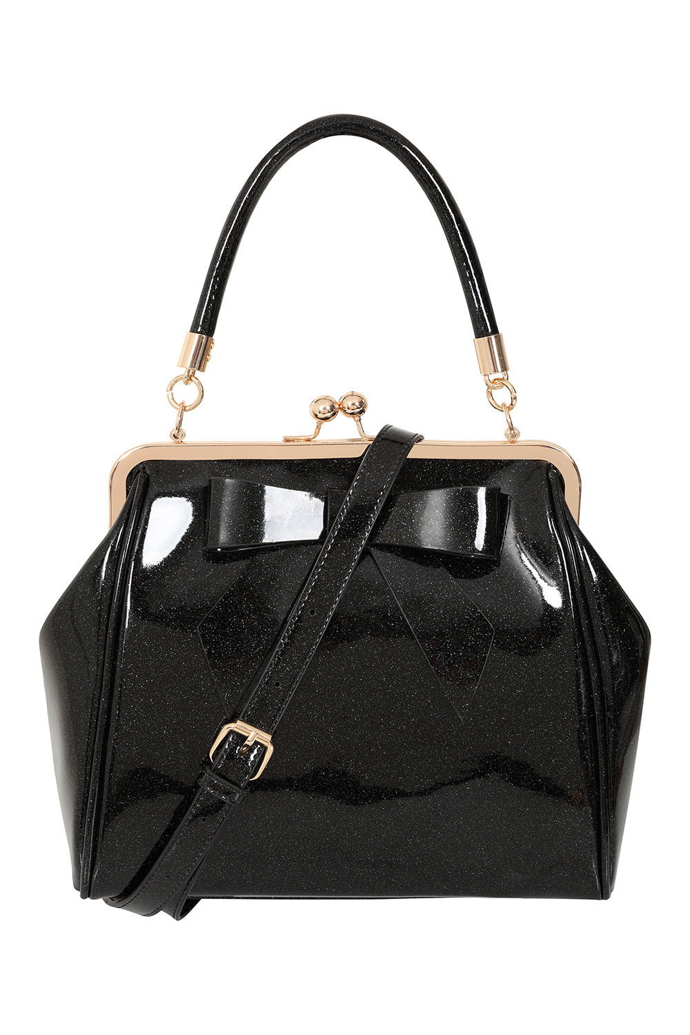 Banned Retro - Bolso de mano vintage americano en verde oscuro
