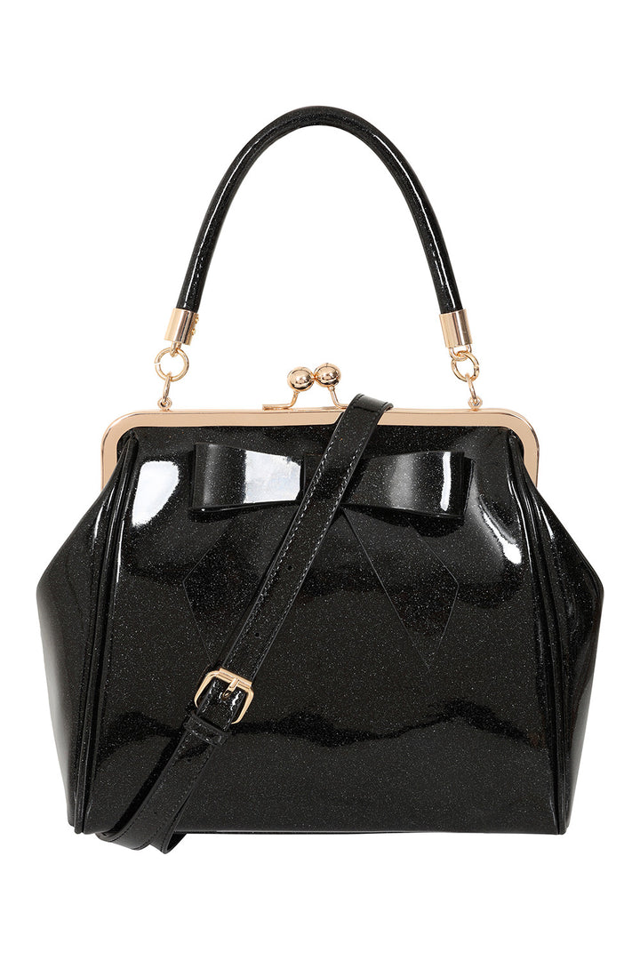 Banned Retro - Bolso de mano vintage americano en verde oscuro