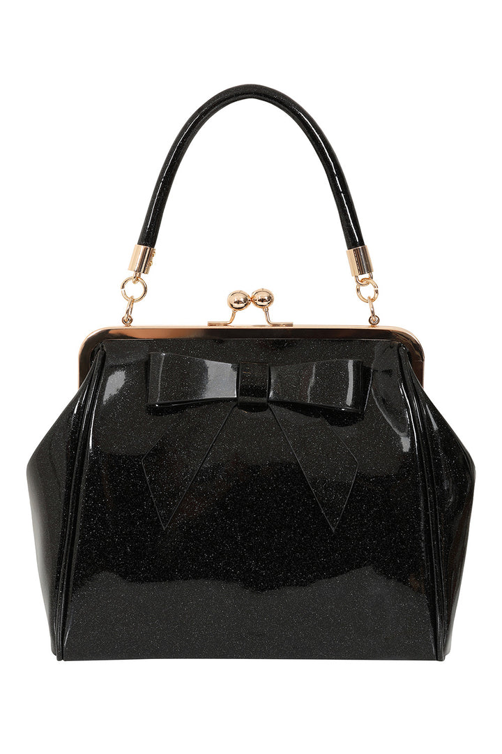 Banned Retro - Bolso de mano vintage americano en verde oscuro