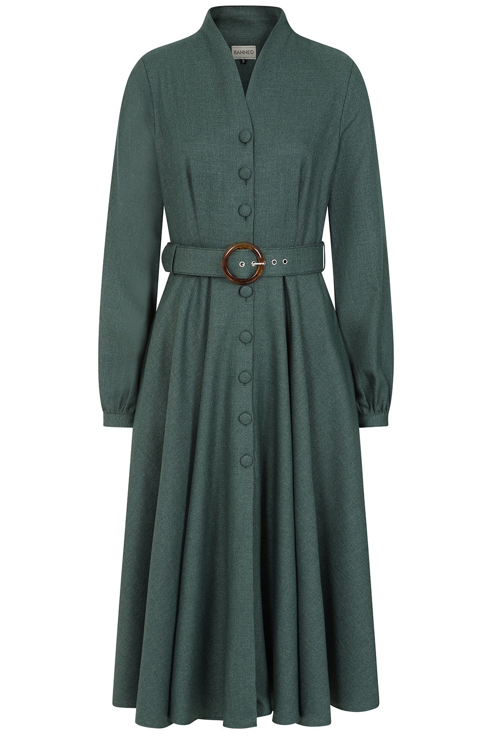 Banned Retro - Tiziana Dress in grün