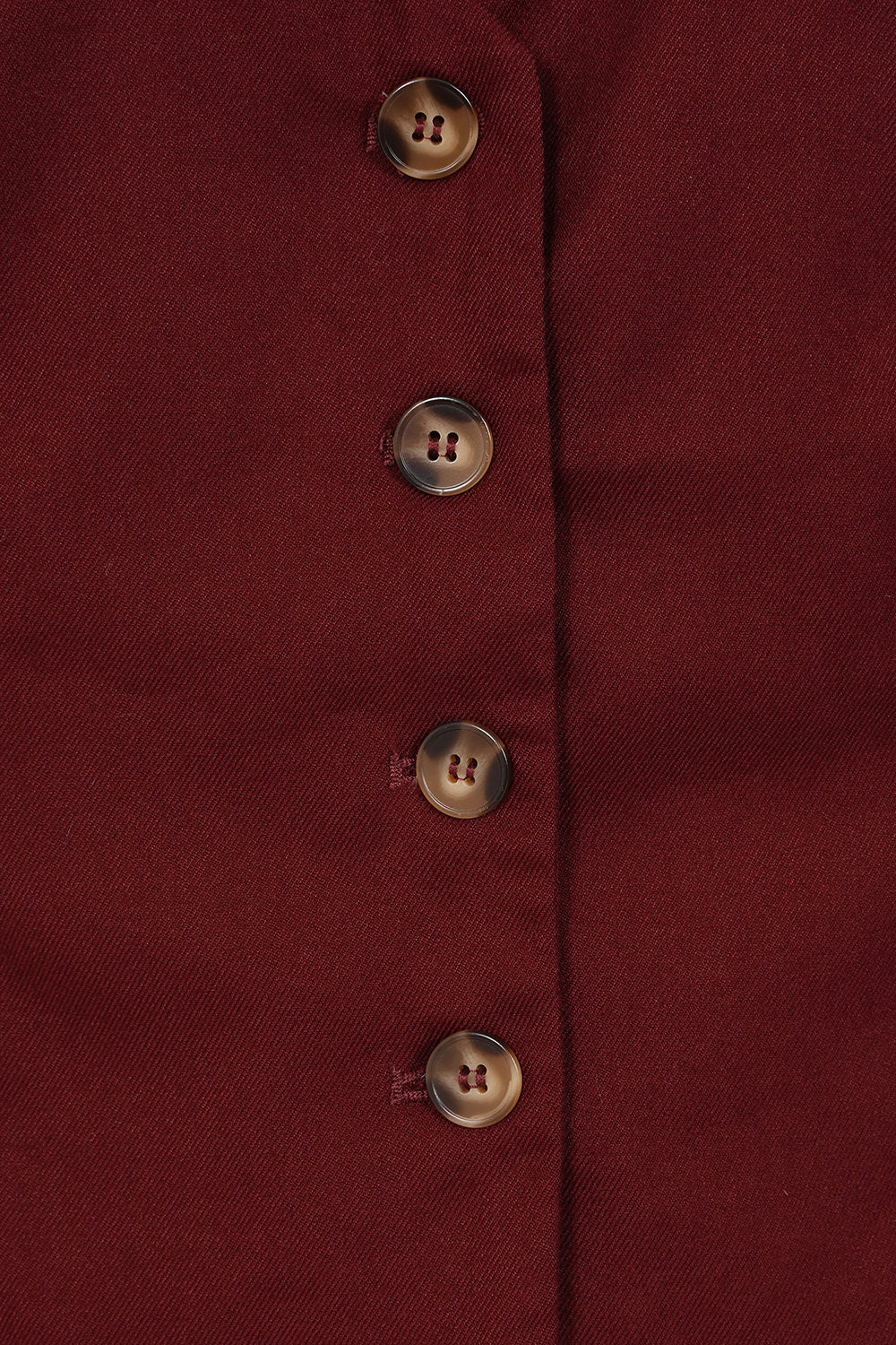 Banned Retro – Selma Weste burgundy