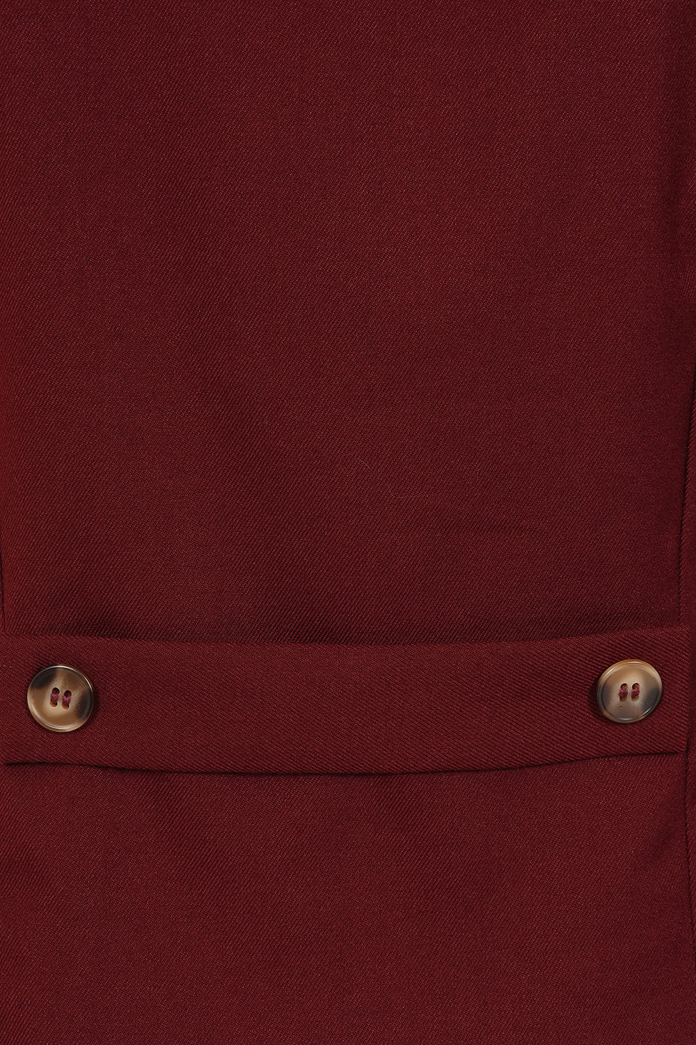 Banned Retro – Selma Weste burgundy