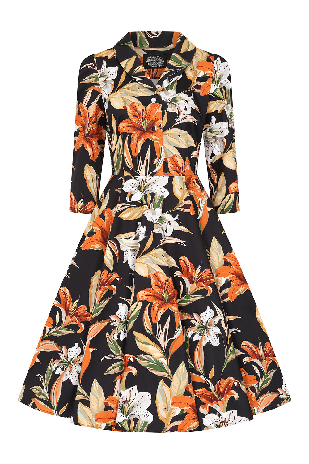 Hearts & Roses - Kylie Green Polka Dot Swing Jurk