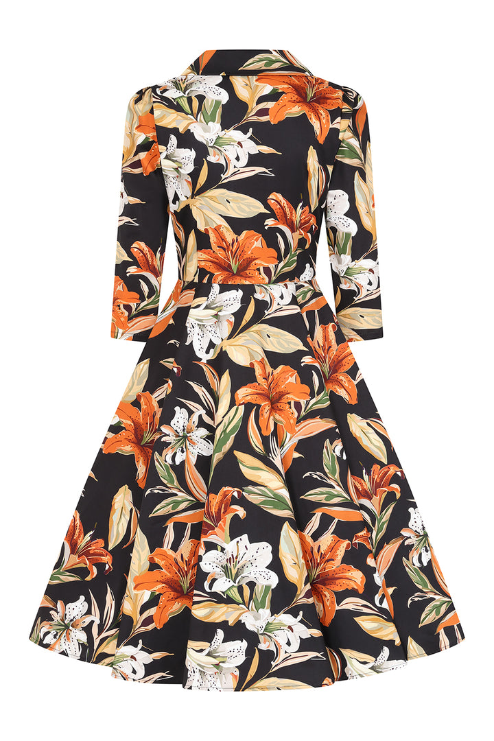 Hearts & Roses - Kylie Green Polka Dot Swing Jurk