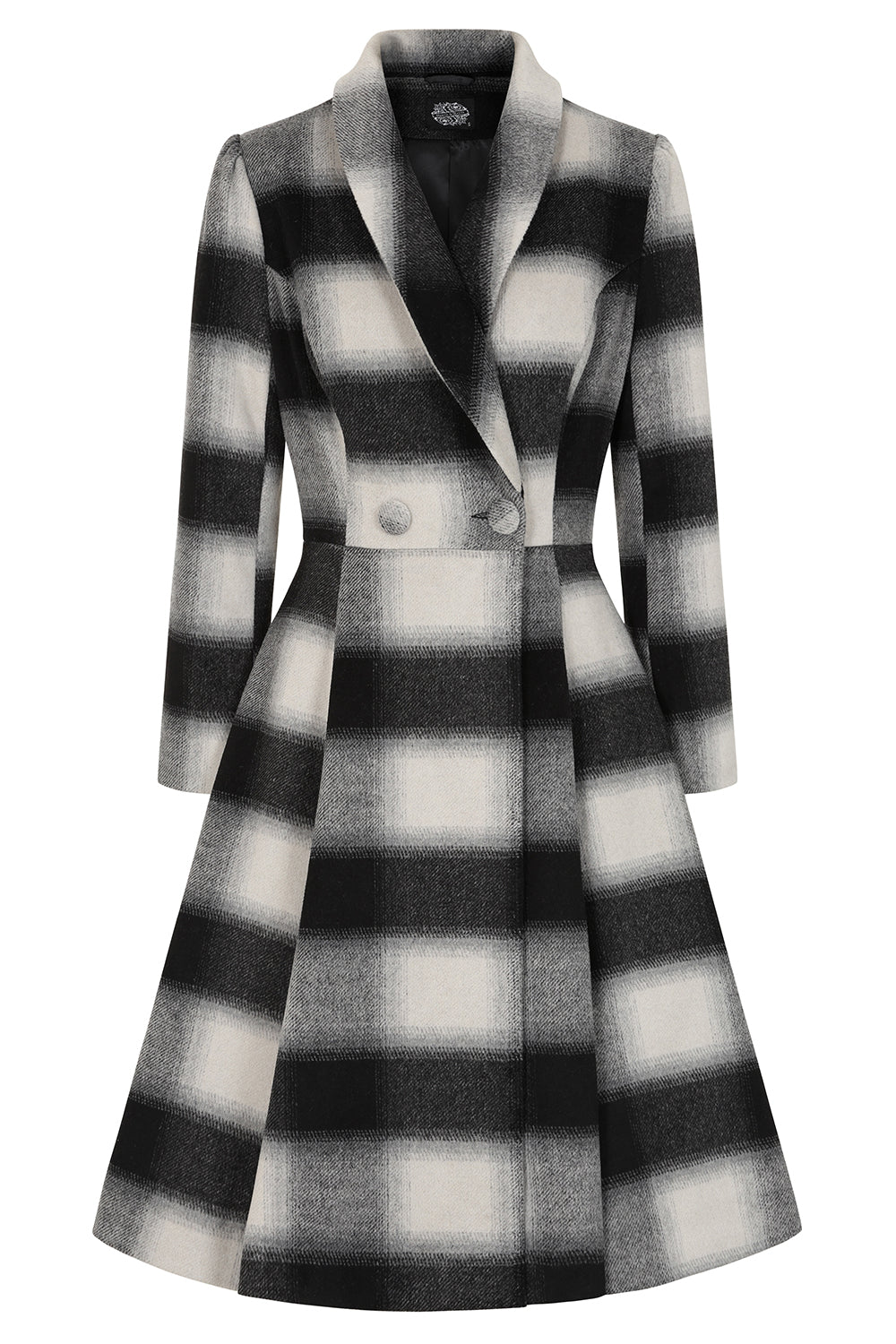 Hearts & Roses - Lenora Check Swing Coat