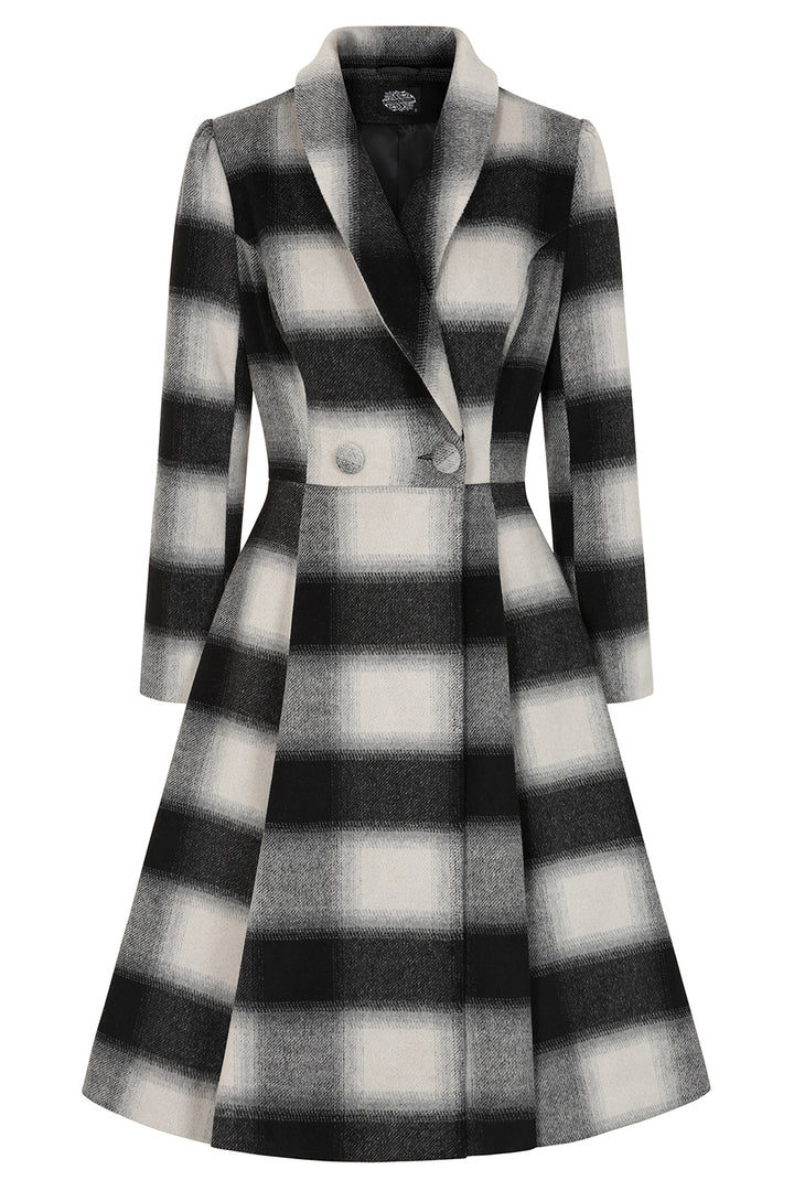 Hearts & Roses - Lenora Check Swing Coat