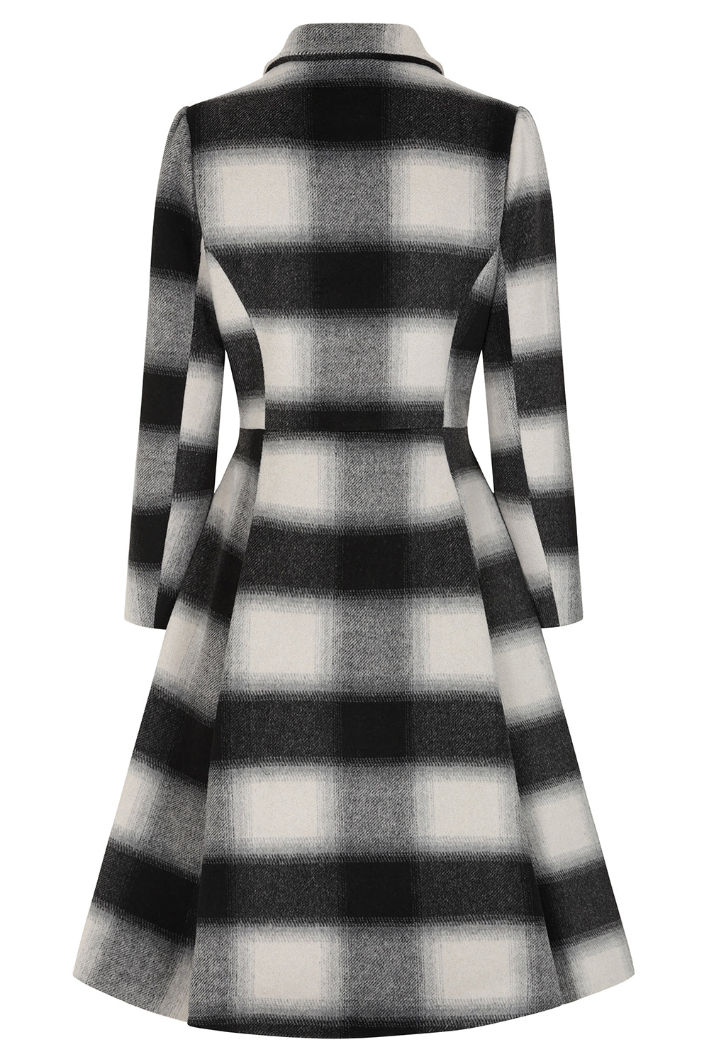 Hearts & Roses - Lenora Check Swing Coat