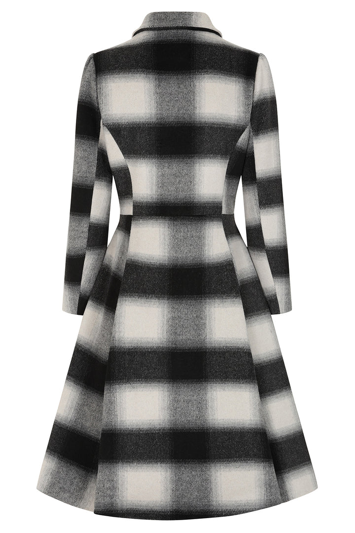 Hearts & Roses - Lenora Check Swing Coat