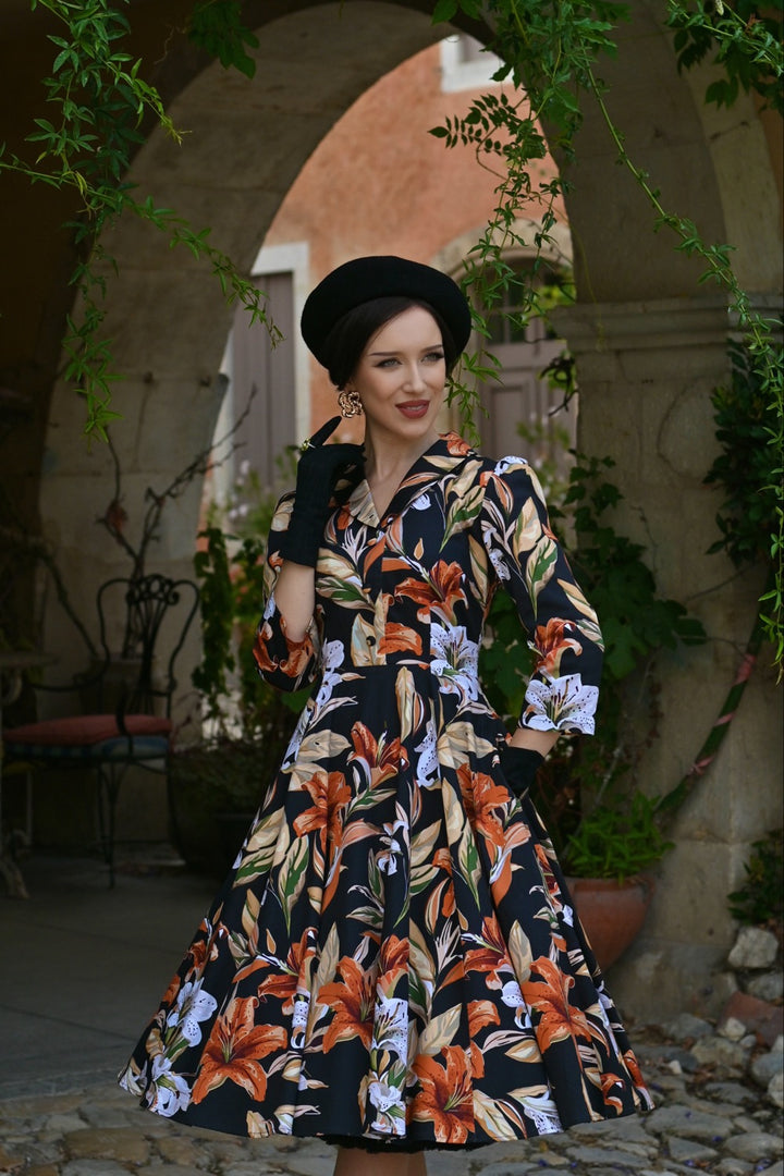 Hearts & Roses - Kylie Green Polka Dot Swing Jurk