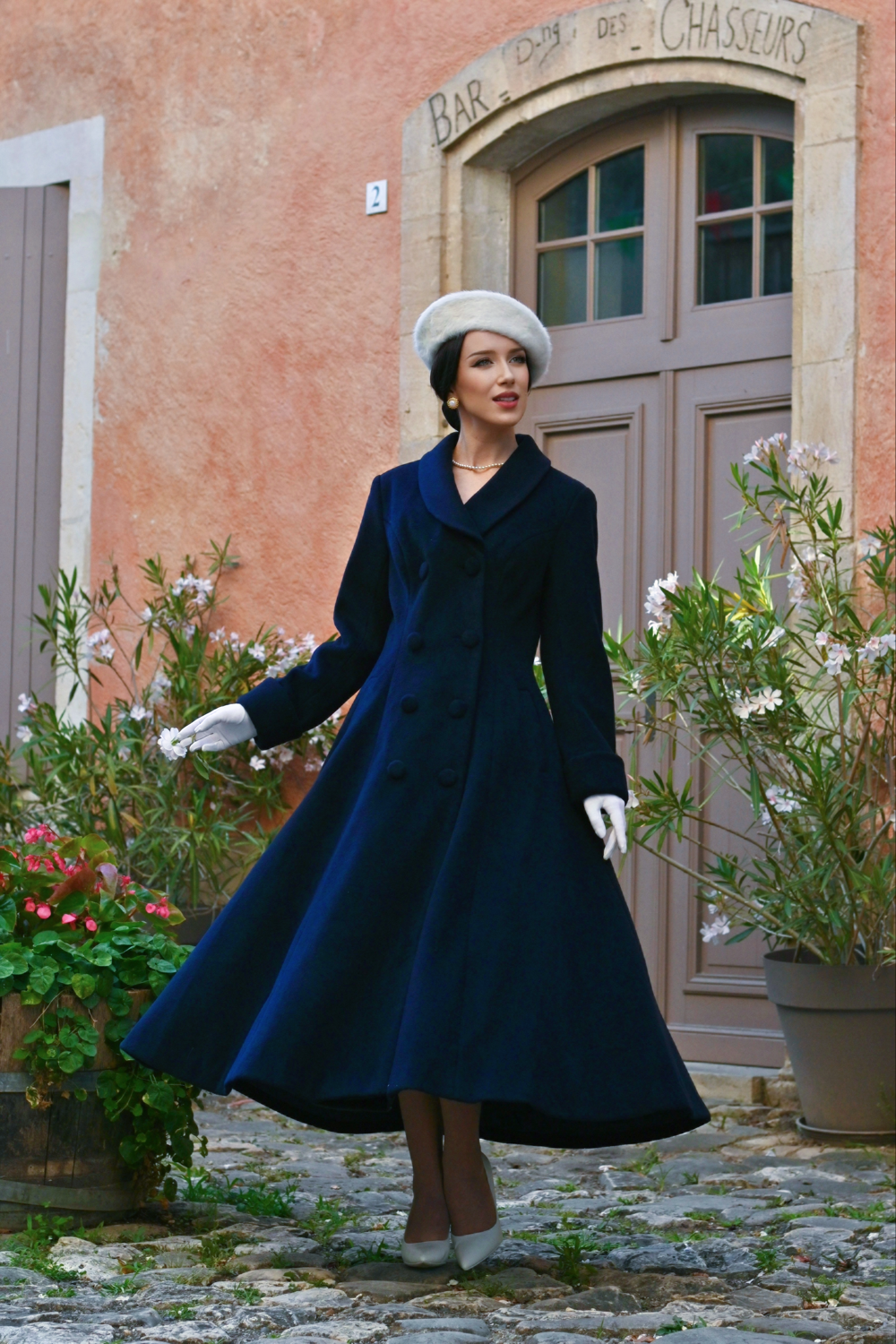 Hearts & Roses - Emmeline Swing Coat Navy