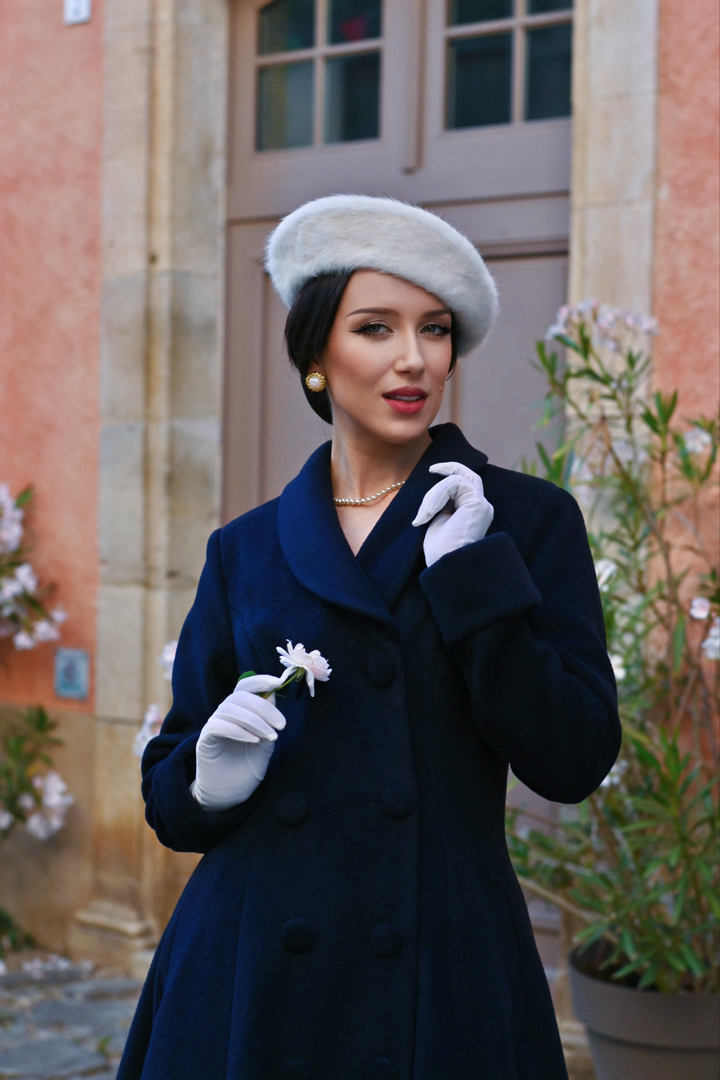 Hearts & Roses - Emmeline Swing Coat Navy